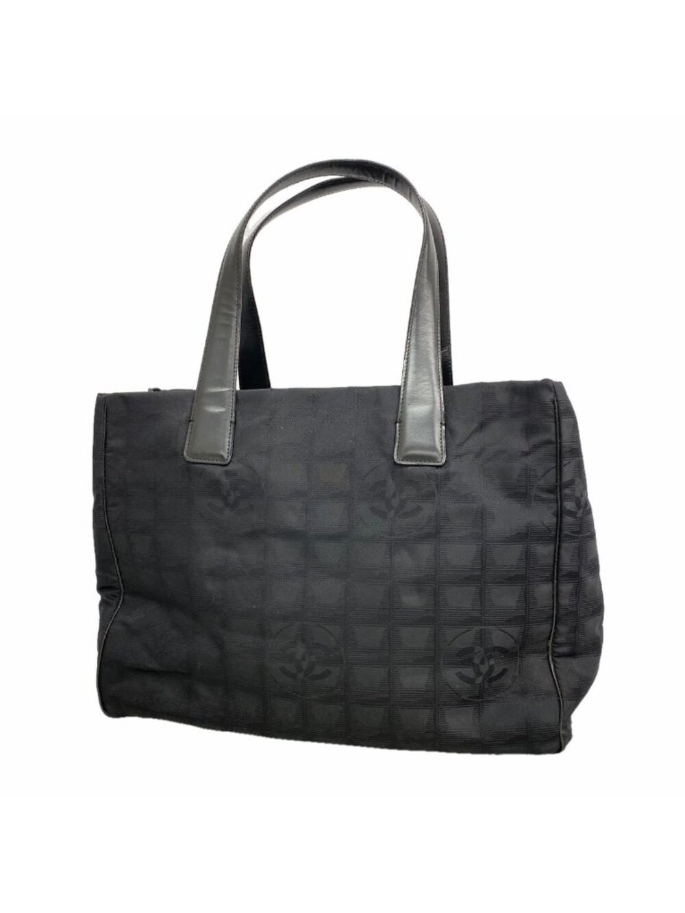 Chanel Tote Bag New Travel Nylon Black Gold